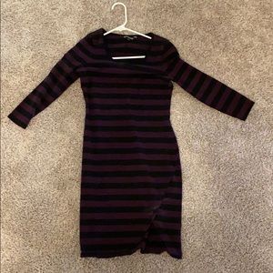 Express Striped Bodycon Dress